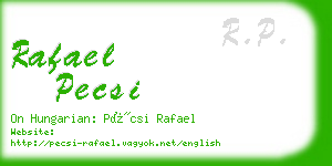rafael pecsi business card